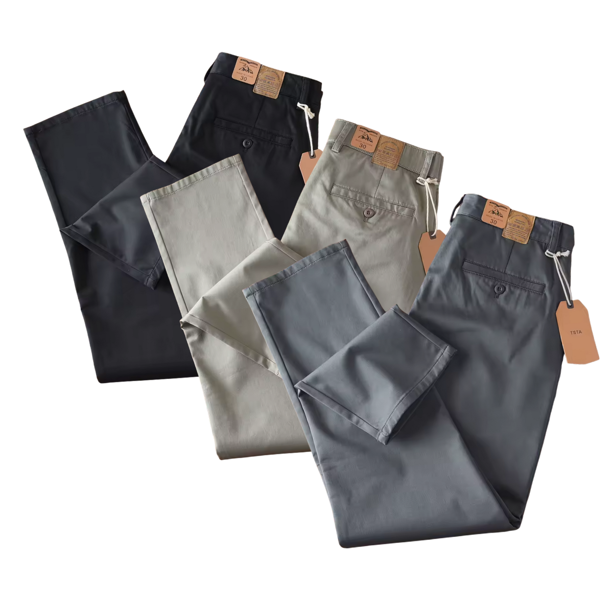 Kit 4 Calças Urban Masculina de Sarja - ÚLTIMAS UNIDADES